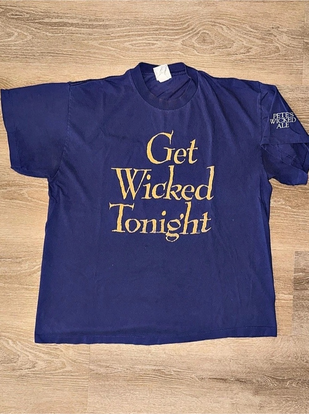 Vintage Pete’s Wicked Ale Beer Get Wicked Tonight T-Shirt